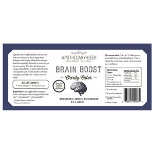 Organic Brain Boost - Clarity Cider 8oz - Image 3