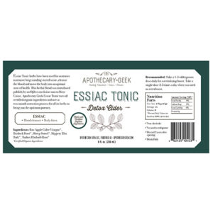 Organic Essiac Tonic - Detox Cider 8oz - Image 3