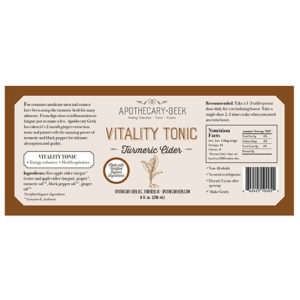 Organic Vitality Tonic - Turmeric Cider 2oz - Image 3