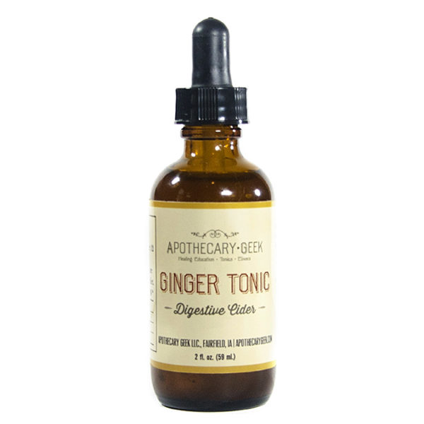 Organic Ginger Tonic- Digestive Cider 2oz